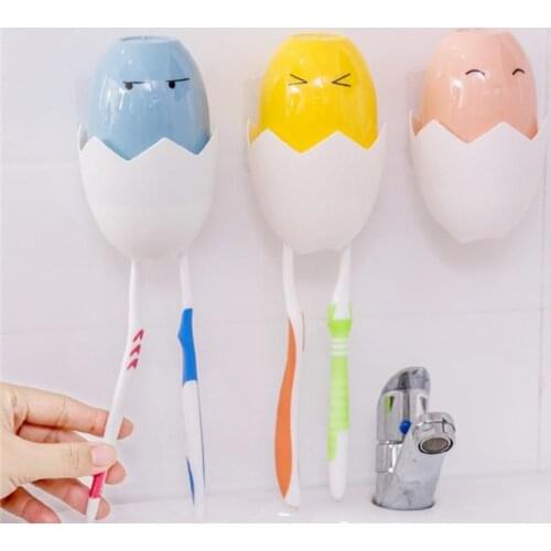 Toothbrush Holder Chick Eggs Expressions Wall Suction Paste Toothbrush Holder Bathroom Supplies