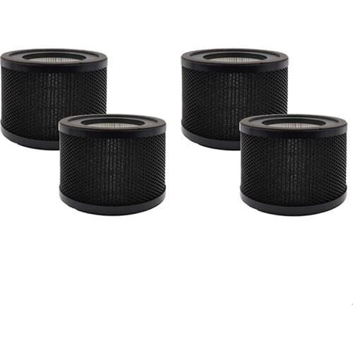 4Pack Replacement 3-In-1 HEPA Air Filters Compatible for TaoTronics TT-AP001 / VAVA VA-EE014 Air Purifiers,Black