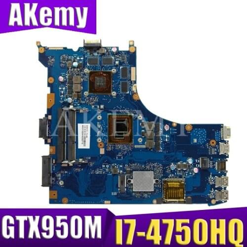 GL552JX Motherboard GTX950M I7-4750HQ For ASUS FX-plus ZX50J ZX50JX GL552J GL552JX Laptop motherboard GL552JX Mainboard