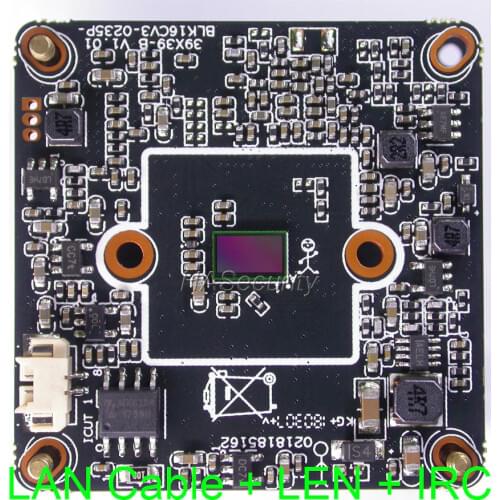 Intelligent Analysis (3MP) H.265+ IPC 1/2.7" SmartSens SC2235 + Hi3516 V300 IP camera PCB board module +LAN cable +CS LENs +IRC