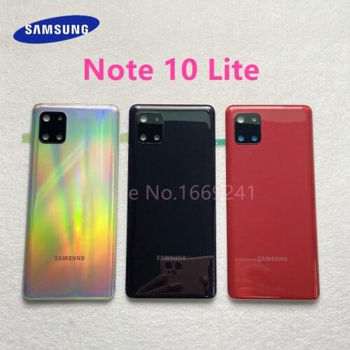 Battery Case Cover Rear Door Back Housing For Samsung Note 10 Lite N770F With Camera Frame Lens