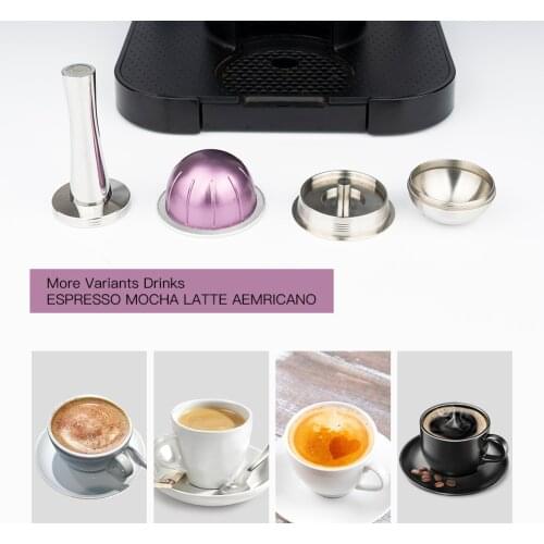 ICafilas Reusable Capsule For Nespresso Vertuo Next Coffee Filter Espresso Vertuoline Barista Accesorios Steel Pod Big Cup