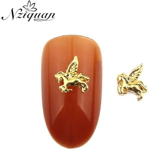 NZIQUAN Nail Sticker Charm Geometry Metal Alloy Lady Art Nail Decoration DIY Lady Nail Art Decoration Art Sticker