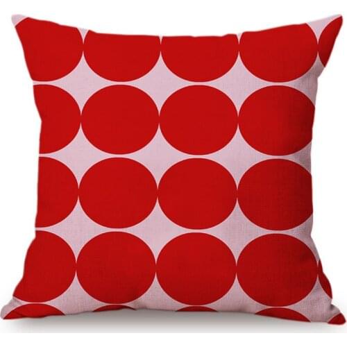Nordic Dots Cushion Cover Home Deorative Square Rural Throw Pillow Covers Colored Polka Dot Pattern Fabric Case British Style