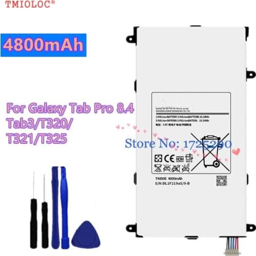 New High Quality 4800mAh T4800E Battery For Samsung Galaxy Tab Pro 8.4 SM-T321 T325 T320 T321