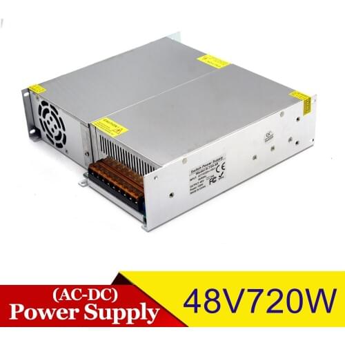 Single Output power supply 48V 15A 720W Switch Driver Light Transformer 110V 220V AC To DC SMPS For Led Lighting CNC Stepper