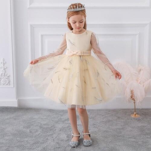 Bow Tutu Girls Princess Children Birthday Party Prom Wedding Bridesmaid Evening Infant Summer Dresses Kids Vestidos Baby Clothes