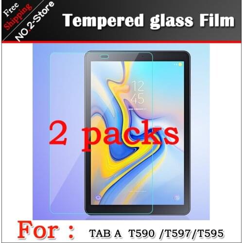 Tempered Glass Film For Samsung Galaxy Tab A 10.5 T590 T595 T597 Explosion-proof membrane Fo SM-T590 SM-T595 10.5 inch 2 packs