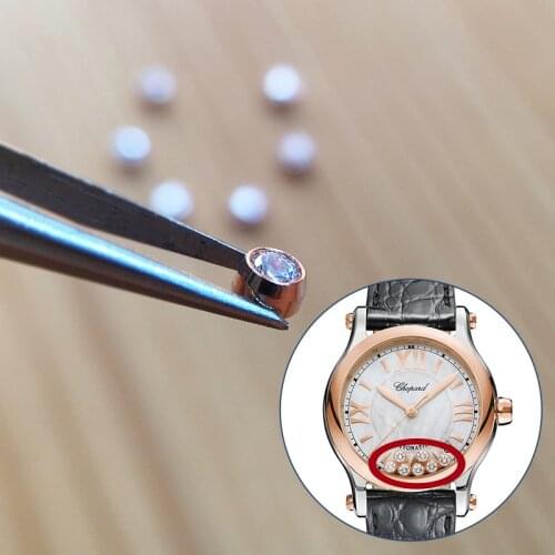 Movable ornament diamonds for Chopard Happy Diamonds original automatic watch