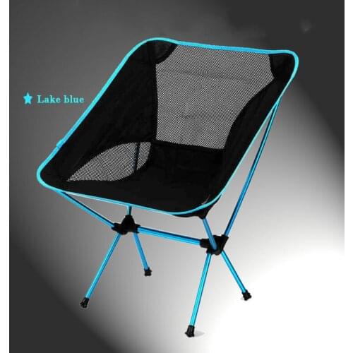 Outdoor Camping Travel Beach Essential Supplies Portable Folding Moon Chair