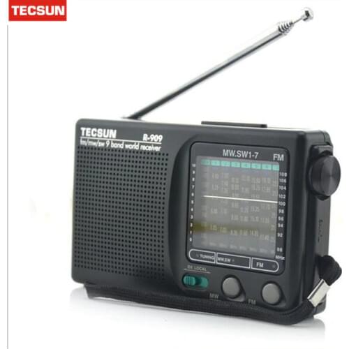 Original Tecsun R-909 R909 Radio FM / MW / SW 9 Band Word Receiver Portable Radio tecsun R909 Stereo radio