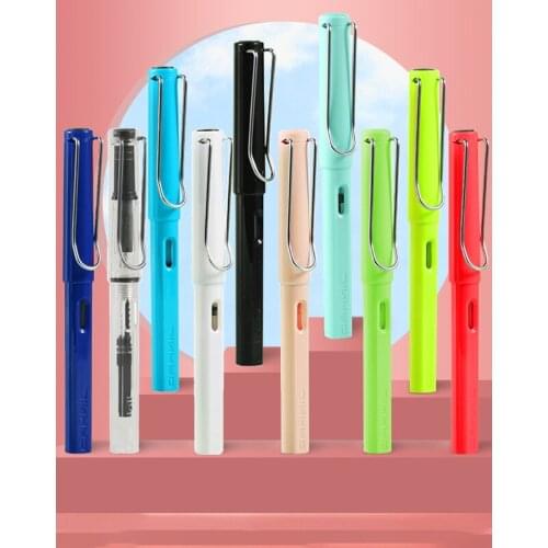 10pcs/lot JINHAO High Quality Fountain Pen Fashion Popular Plastic Colorful Classic Business Gift Ink Pens Nice Office Pens