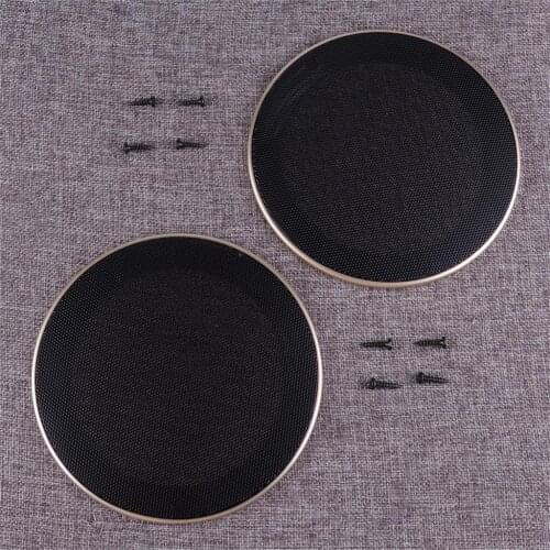 DWCX 2PCS 5" Inch Car Audio Speaker Subwoofer Grill Mesh Dust Covers Protector Cap