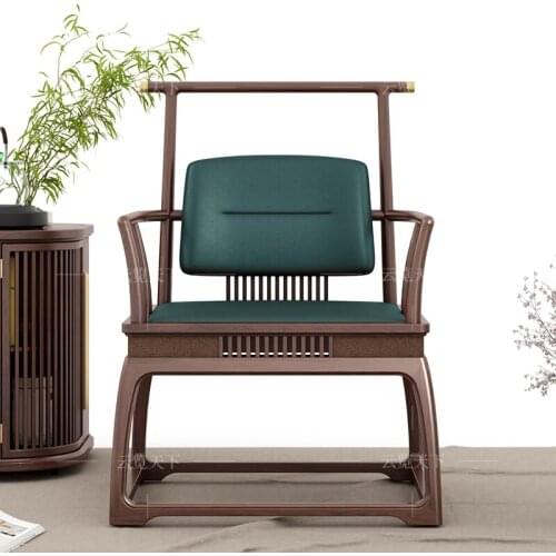 Zq North America Black Walnut Tea Chair Chair Leisure Chair Study