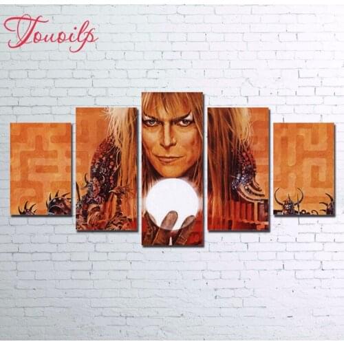 Touoilp5d diy square&round diamond painting cross stitch"David Bowie"diamond embroidery Diamond mosaic Home Decoration 5 pcs set