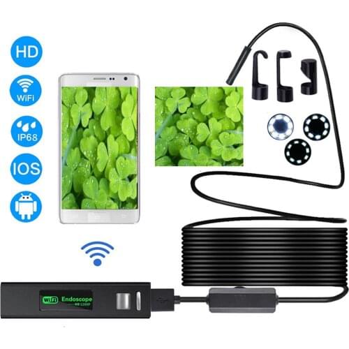 8.8 mm Wifi Endoscope Camera 1080P HD Camera USB Endoscope Borescope IOS Endoscope For Iphone Tablet