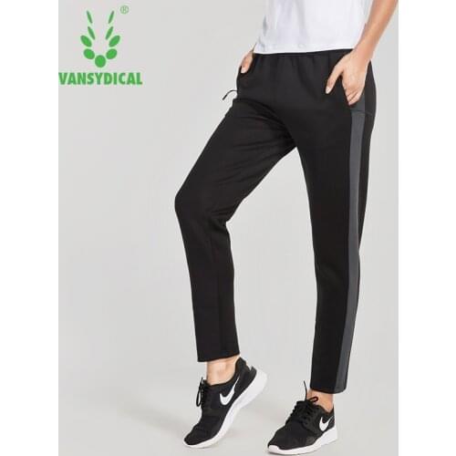 Vansydical New Womens Essentials Polyester Jogger Sport Fitness Training Running Pants Womens Sports