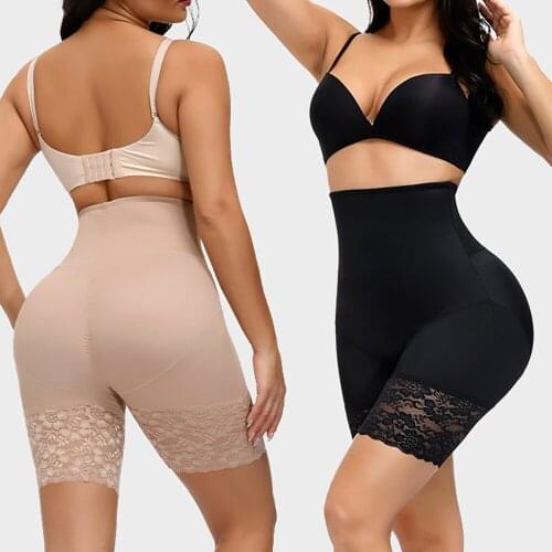 Women Abdomen Safety Pants High Waist Slimming Underwear Female Buttocks No-Curling Sculpting Body Shapewear Lingerie Leggings