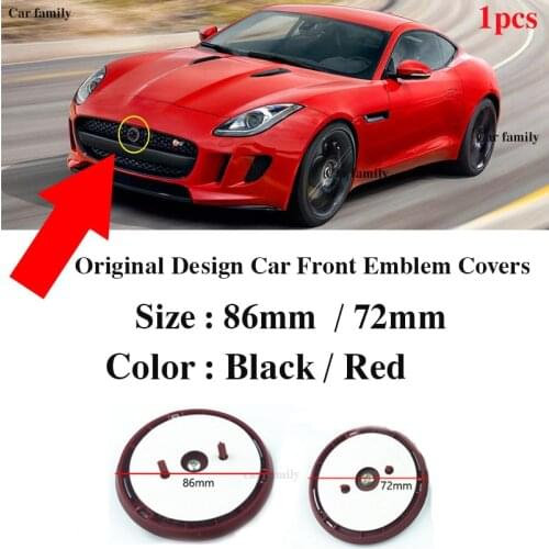 1pcs/set for XF XJ XJS XK S-TYPE X-TYPE OEM Original 100% New Car Front Hood Front Rear Trunk Emblem 86MM 72MM Red/Black