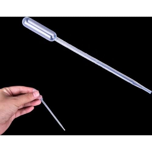 10Pcs 0.5ML Pipettes Disposable Plastic Graduated Pasteur Pipette Dropper Polyethylene Makeup Tools