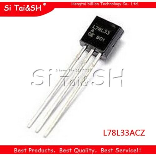 10PCS L78L33ACZ TO-92 78L33 L78L33 TO92 L78L33A 3.3V Voltage Regulator