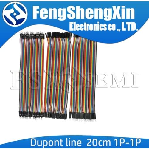 120pcs Dupont line 20cm 1P-1P Male to Male + Male to Female and Female to Female jumper wire Dupont cable for Arduino DIY Kit