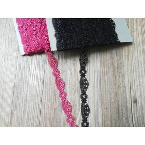 20Yards Flower Apparel Sewing Fabric Trim Crocheted Lace Fabric Ribbon Handmade Accessories for Sofa Curtain 2cm Width