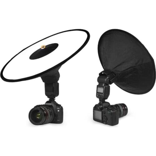 43cm Portable Round Softbox Universal Photography Studio Flash Diffuser Soft Box Strap Oxford Cloth For Camera Flash