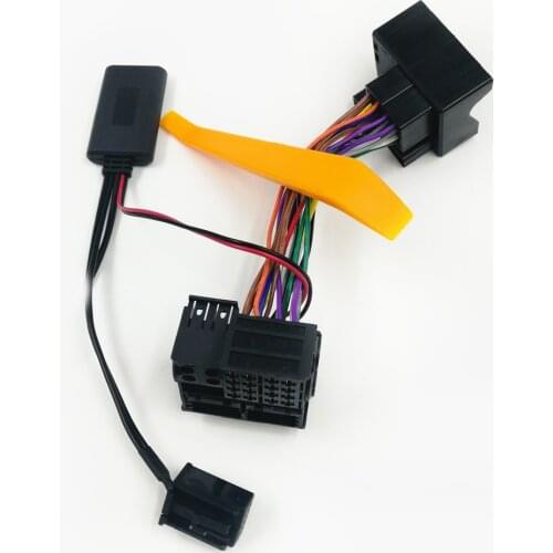 Biurlink Bluetooth 5.0 Audio Adapter Full Harness Wiring for Opel Corsa D Astra H Zafira MP3 CD60 CDC40 Radio