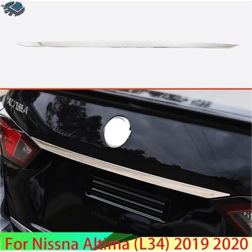For Nissna Altima (L34) 2019 2020 Stainless Steel Cover Rear Boot Door Trim Cover Trunk Lid