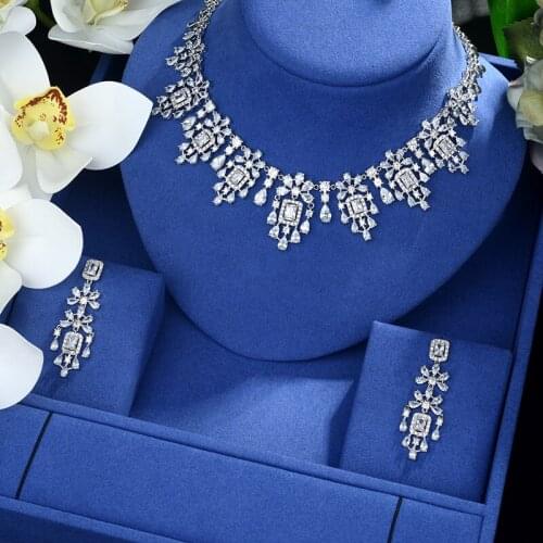 Be 8 Beauty AAA CZ Jewelry Sets Cubic Zirconia Earring Pendant Necklace Set Wedding Party Jewelry Accessories Bijoux Femme S479