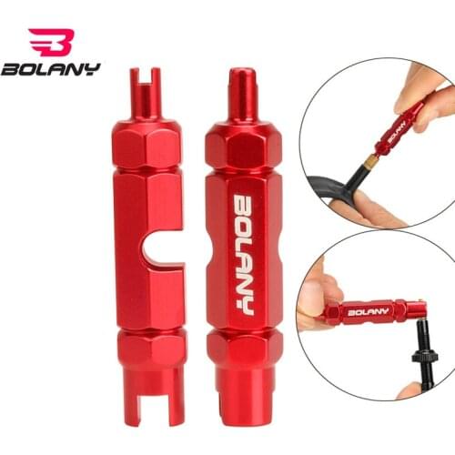 Bolany 1Pcs Bicycle Nozzle Valve Core Tool Bike Tire Repair Kits Double Head Wrench Multifunctional Portable Disassembly Spanner