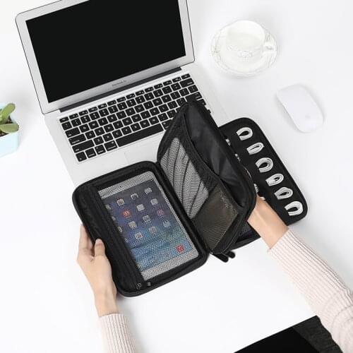 BUBM Digital Storage Bag USB Data Cable Organizer Earphone Wire Bag Power Bank HDD Organizer Travel Kit Case Pouch