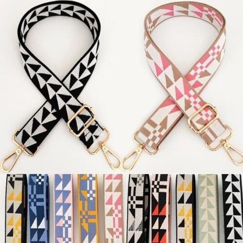 Colorful Bag Strap Women Handbag Belt Wide Shoulder Bag Strap Replacement Strap Accessory Bag Part Adjustable Belt For Bag 130cm