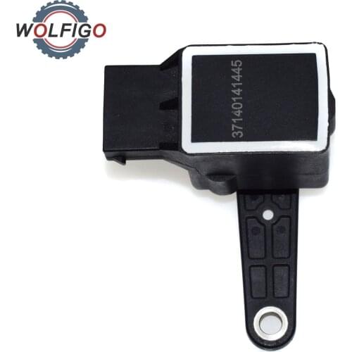 WOLFIGO Rear Headlight Height Level Sensor 37140141445 37140150957 For BMW E46 E39 E60 128 135 320 323 325 530i M3 M5 Z8 X5 Z4
