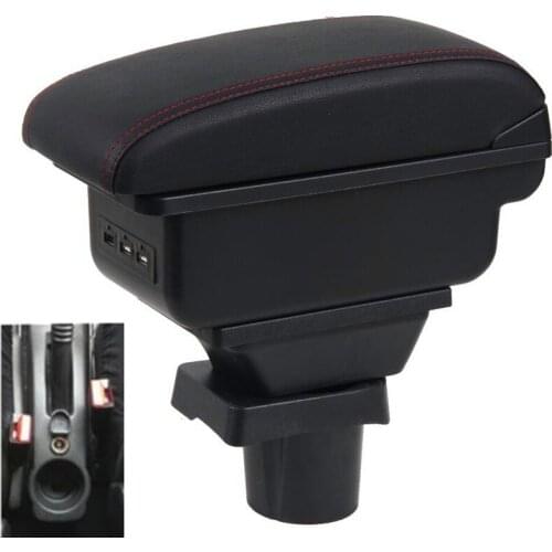 For Dacia Sandero armrest box central Store content Storage box Dacia stepway armrest box USB interface