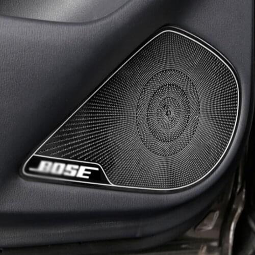 For Mazda 6 M6 2019 2020 Car Door Loudspeaker Sound Chrome Pad Speaker Cover Trim Frame Sticker Interior Accessories Styling