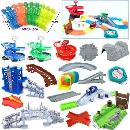 Electric rail train Variety Accessories of elevator turntable track accessories compatible with magic assembled rail toys