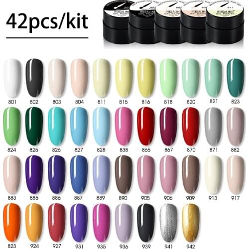 24PCS/LOT)ROSALIND 5ML Painting Gel Varnish Gel Nail Polish Set For Manicure vernis semi permanent Design Of Nail Art Primer