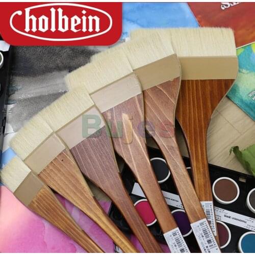 Holbein Alum bristle Brush Series, Wool Material, for brushing glue alum water, Art Supplies ,Large Area Painting, Art supplies