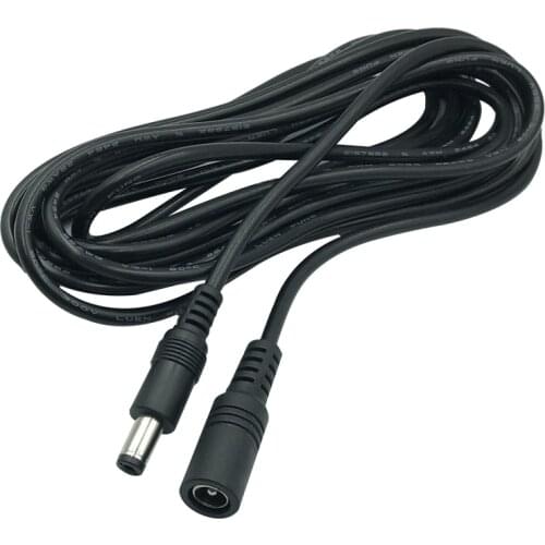 Pripaso 12V DC Connector Cable 5.5mmx2.1mm Male to Female Power Adapter 3m Extension Cable Extend Wire For Home Appliance Camera