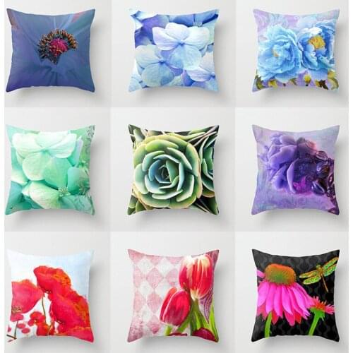 Creative Pillowcase American Country Hand-painted Rose Hug Pillowcase Home Living Room Sofa Decoration Car Decoration Cushion