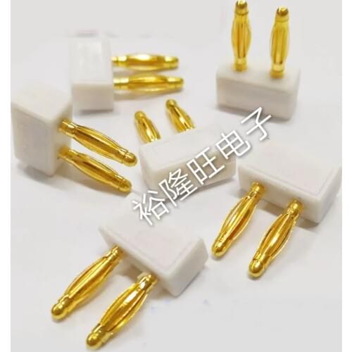 Smonisia 20pcs/lot Copper Banana Plug 2mm Short Circuit 10A Jack Double Banana Connector Gold-plating Socket