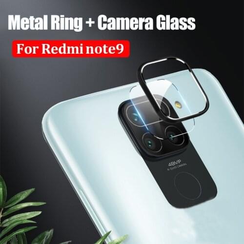 For Redmi Note 9 9s Pro Max Metal Camera Lens Protector Ring Scratch-resistant Anti-fingerprint Back Camera Protective Film