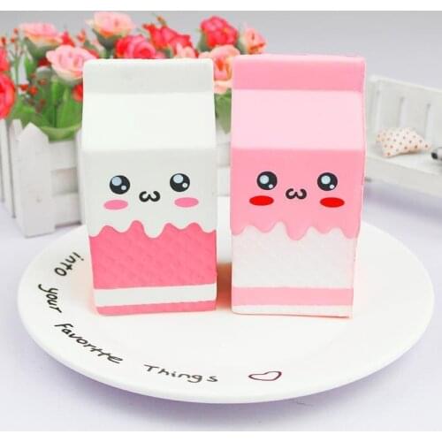 Squishy Yogurt box Slow Rising Soft Cute milk carton Toys Simulation Horse Antistress Gift Toy for kids Adults stress reliever