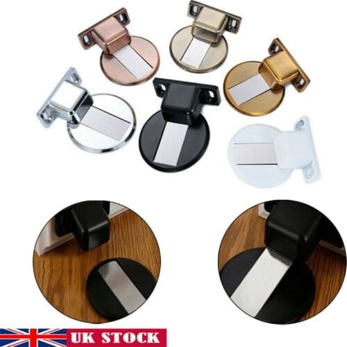 Anti-Collision Floor Mounted Holder Door Stopper Stop Catch Magnetic Invisible