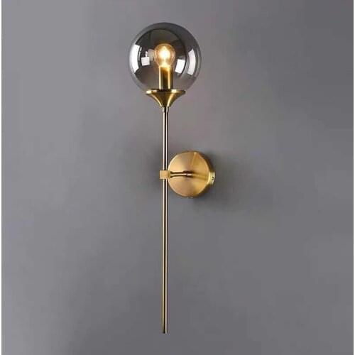 Wall lamp bedside lamp personality magic beans glass stair lights imitation bronze sitting room corridor wall lamp