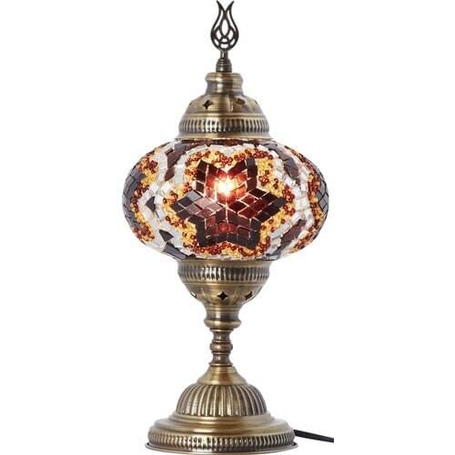 Demmex Desktop Mosaic Desk Lampshade Night light Decor Lamp