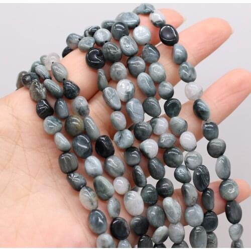 New Style Natural Stone Irregular Hawks Eye Loose Beads For DIY Jewelry Making Necklace Bracelet Earrings Accessory