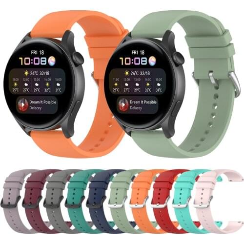 Sports Silicone Strap For HUAWEI WATCH 3 Pro/GT2 GT 2 46mm 42mm Wristband For HONOR MagicWatch 2/ES Band Bracelet Watchband